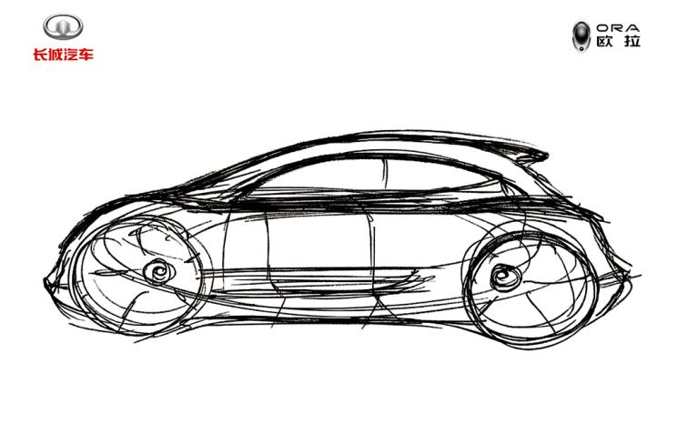 长城欧拉电动suv设计手稿代号es11